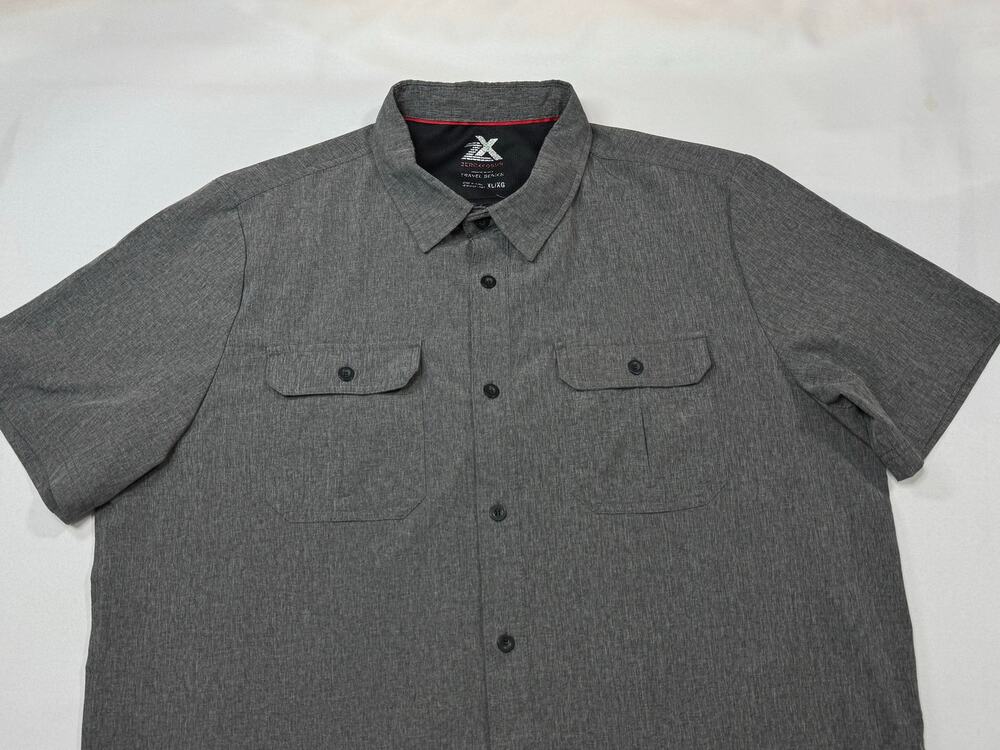Zeroxposur Gray Button-Down Shirt Size XL